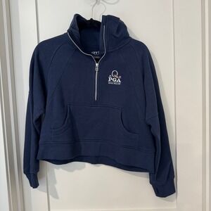 Garb Youth Dawn 1/4 Zip Navy Blue 2025 PGA Quail Hollow Logo Pullover XL 11-12